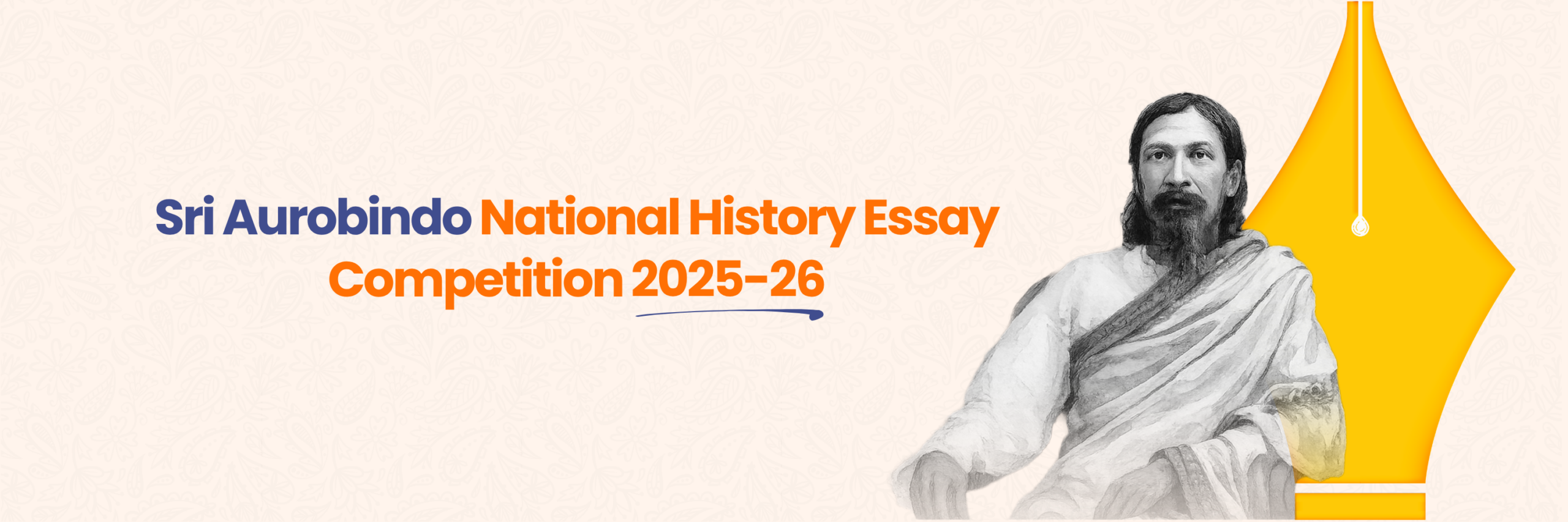 Sri Aurobindo National History Essay Competition 2025-26 banner